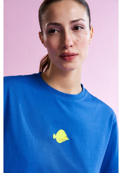 Yellow Tang Lightweight Crop T-Shirt - Saks Mavi fiyatları
