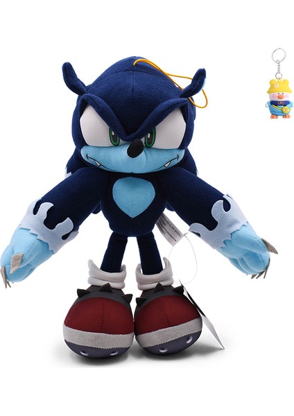 Sonic Koyu Mavi Süper Sonik Fare Peluş Bebek Royal Mavi Fare Talsnak Kirpi Oyuncakları (Yurt Dışından)
