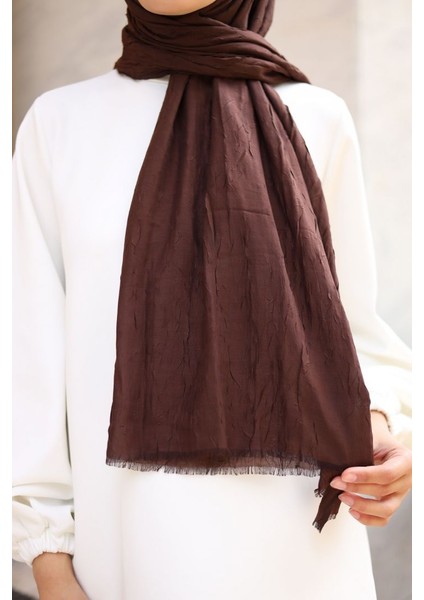 Bambu Kraş Şal - Acı Kahve