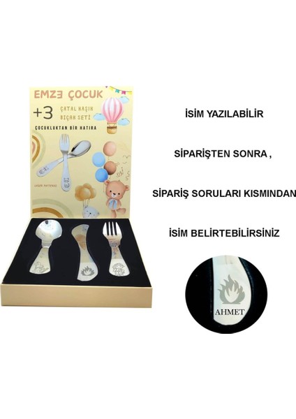 Paslanmaz Çelik Kutulu Çatal Kaşık Bıçak Seti Itfaiye Desenli indirimleri