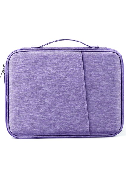 ND13 10.8-11 Inç Darbeye Dayanıklı Dizüstü Bilgisayar Çantası 180 Derece Açılır Tablet El Çantası-Mor (Yurt Dışından)