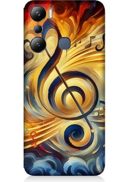 Infinix Hot 20I Uyumlu Müzikte Alevin Gücü Desenli Silikon Kılıf