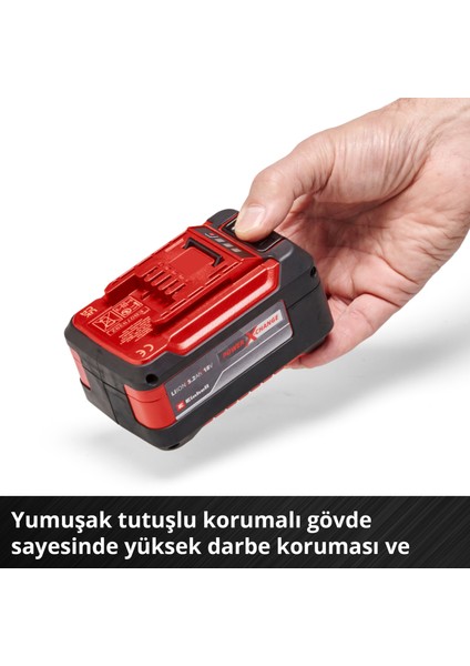 PXC Twinpack 5.2 Ah Power X-Change Akü (Li-Ion, 18 V, 2 x 5.2 Ah, Tüm Power X-Change cihazları ile uyumlu, Aktif Akü Yönetim Sistemi, Özel Şarj Döngüleri) - 4511526