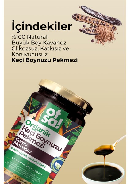 Organik Keçi Boynuzu Pekmezi 620 gr fiyatları