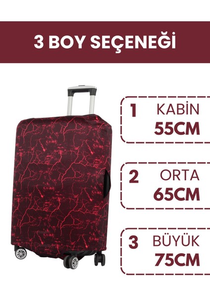 Esnek Likralı Yıkanabilir Dayanıklı Valiz Kılıfı Koruyucu Büyük Orta Küçük Boy Mermer Desen fiyatları