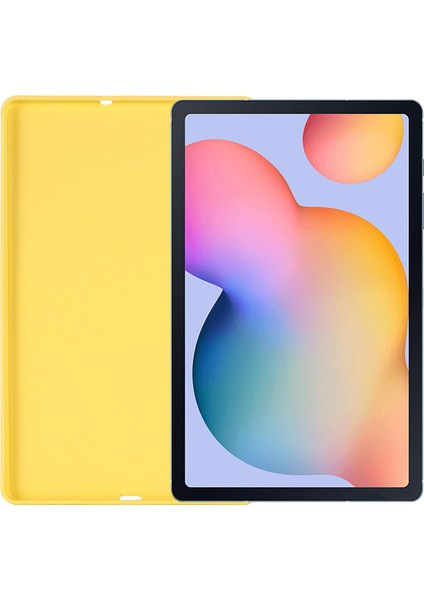 Samsung Galaxy Tab S6 Lite (2020)/(2022)/(2024) Kılıf Sıvı Silikon Çizilmeye Dayanıklı Tablet Kılıfı-Sarı (Yurt Dışından) indirimleri