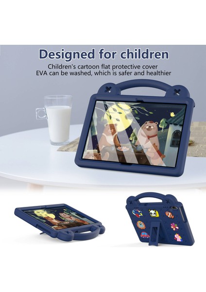 Lenovo Yoga Tab5 YT-X705F 10.1 Inç/lenovo Tab M10 TB-X605F/TB-X505/HUAWEI Mediapad T5 10.1 Eva Kılıf Koruyucu Tablet Kılıfı Darbeye Dayanıklı Kılıf Destekli-Lacivert (Yurt Dışından) fiyatları