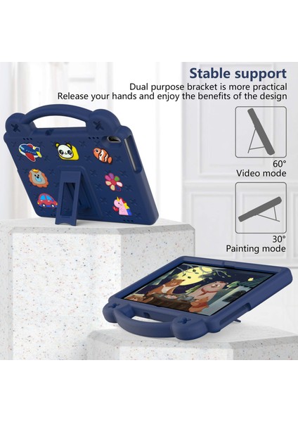 Lenovo Yoga Tab5 YT-X705F 10.1 Inç/lenovo Tab M10 TB-X605F/TB-X505/HUAWEI Mediapad T5 10.1 Eva Kılıf Koruyucu Tablet Kılıfı Darbeye Dayanıklı Kılıf Destekli-Lacivert (Yurt Dışından) modelleri