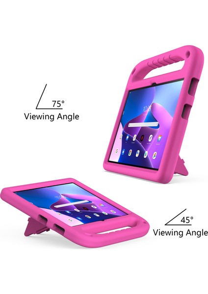 Lenovo Tab M10 (Gen 3) TAB-328F Kickstand Tablet Kılıfı El Tutacağı Düşmeye Karşı Eva Tablet Kılıfı-Gül (Yurt Dışından) modelleri