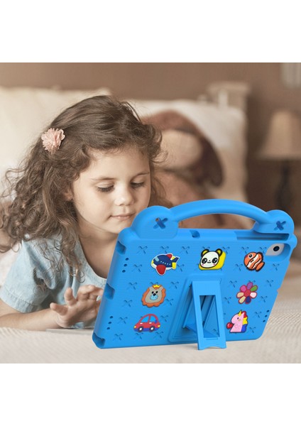 Samsung Galaxy Tab A8 10.5 (2021)/(2022) Taşınabilir Eva Kılıf Darbeye Dayanıklı Tablet Kılıfı Çizilmez Kılıf Destekli-Mavi (Yurt Dışından) indirimleri