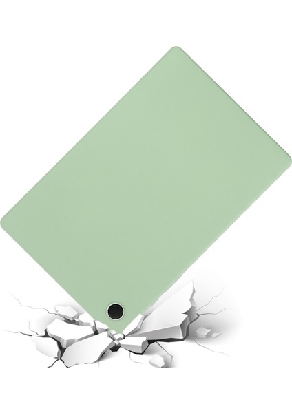 Samsung Galaxy Tab A8 10.5 (2021)/(2022) Için Sıvı Silikon Tablet Kılıfı, Darbeye Dayanıklı Mikrofiber Astarlı Ince Tablet Kılıfı-Yeşil (Yurt Dışından) modelleri