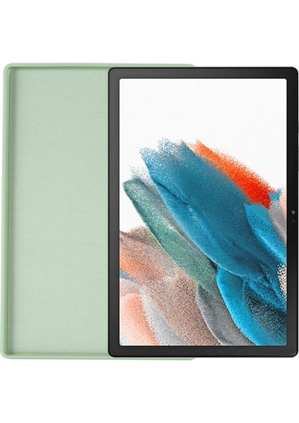 Samsung Galaxy Tab A8 10.5 (2021)/(2022) Için Sıvı Silikon Tablet Kılıfı, Darbeye Dayanıklı Mikrofiber Astarlı Ince Tablet Kılıfı-Yeşil (Yurt Dışından) fırsatları