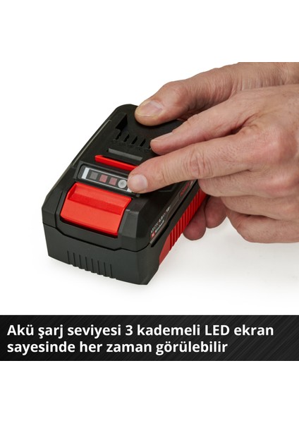 Orijinal Einhell Power X-Change Başlangıç Kiti Akü ve Şarj Cihazı (Li-Ion, 18 V, 2 x 4.0 Ah Akü ve Twincharger şarj cihazı, Tüm Power X-Change cihazları ile uyumlu) - 4512112
