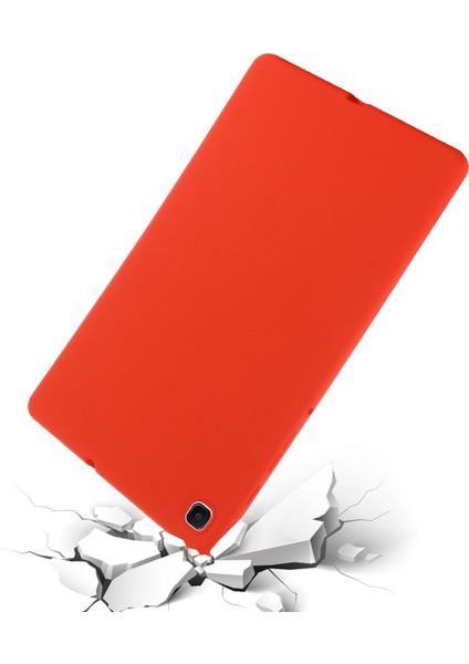 Samsung Galaxy Tab S6 Lite (2020)/(2022)/(2024) Kılıf Sıvı Silikon Çizilmeye Dayanıklı Tablet Kılıfı-Kırmızı (Yurt Dışından) fırsatları