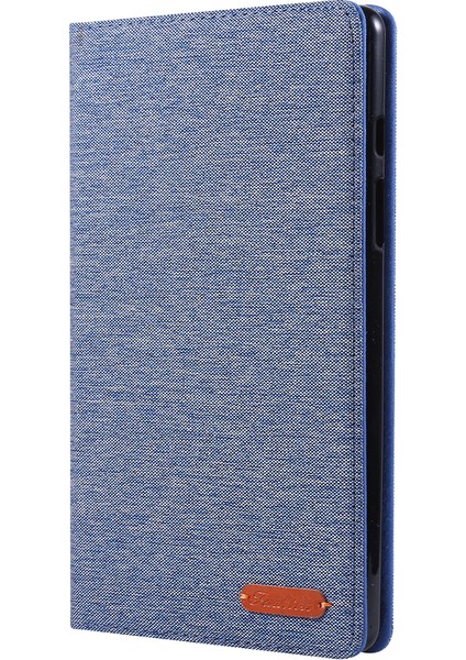 Kumaş Doku Standı Deri Koruyucu Kılıf Samsung Galaxy Tab A 8.0 Wi-Fi (2019)SM-T290/T295-MAVI (Yurt Dışından) fiyatları