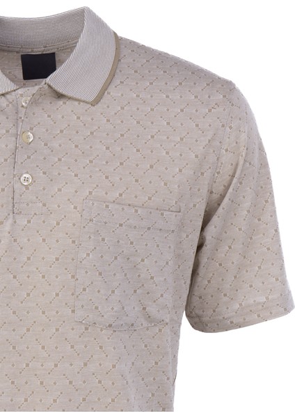 Erkek T-Shirt Yazlık Cepli Kısa Kollu Modern Jakarlı Karelli Model Rahat Kesim Pamuklu Kumaş modelleri