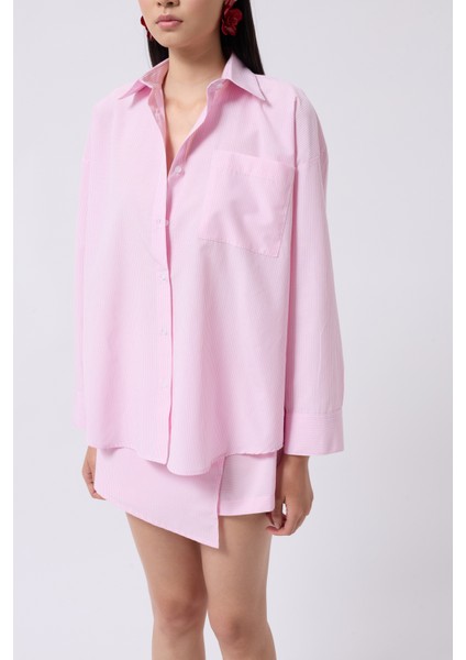 Anvelop Detay Pembe Gömlek fırsatları