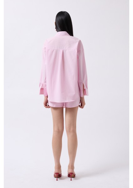 Anvelop Detay Pembe Gömlek indirimleri