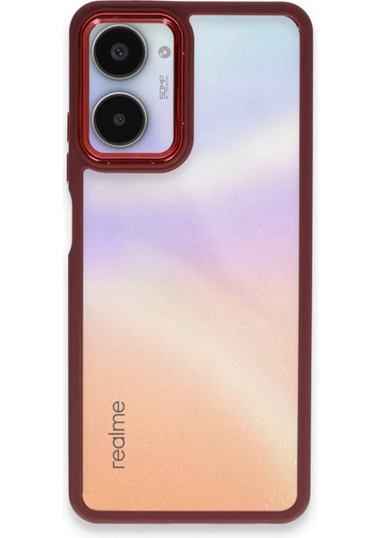Realme 10 Pro 5g Kılıf Dora Kapak - Kırmızı Drstr
