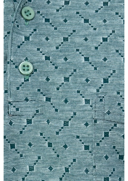 Erkek T-Shirt Yazlık Cepli Kısa Kollu Modern Jakarlı Karelli Model Rahat Kesim Pamuklu Kumaş indirimleri