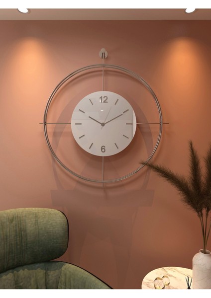 Modern Ledli Metal Duvar Saati, Şık ve Dekoratif Tasarım fiyatları