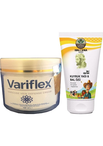 Yoğun 100 ml Krem + İbn-i Sina Kuyruk Yağ &Bal Özü Krem