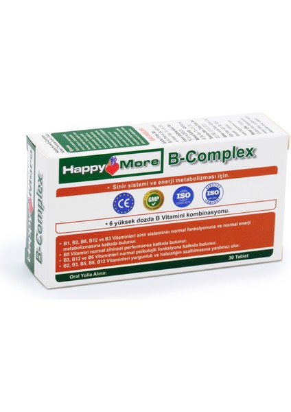 Happymore Vitamin B Kompleksi Içeren Takviye Edici Gıda fırsatları