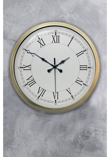 40 cm Eskitme Metal Retro Duvar Saati, Şık ve Kullanışlı Dekorasyon Ürünü