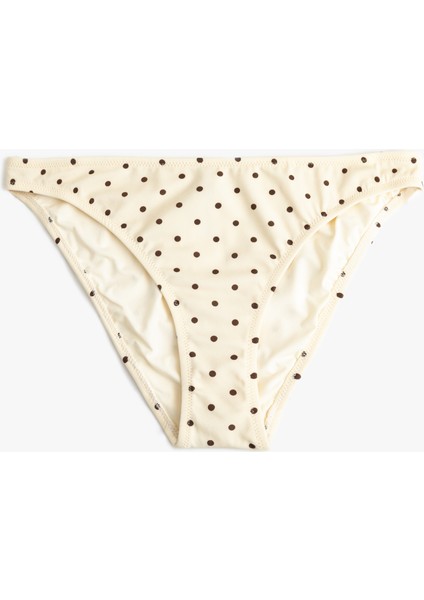 Astarlı Puantiye Desenli Bikini Altı