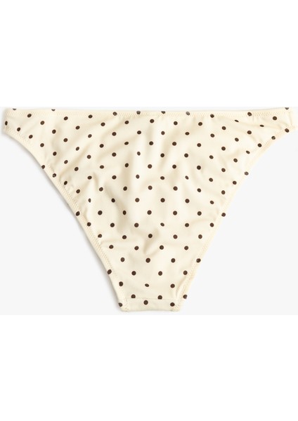 Astarlı Puantiye Desenli Bikini Altı