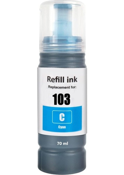 Ecotank L3266,L5190,L5290,L3296 Yazıcı Uyumlu 4 Renk Muadil Mürekkep Seti