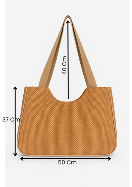 Askılı Kanvas Omuz Çantası Klasik Günlük Plaj Std