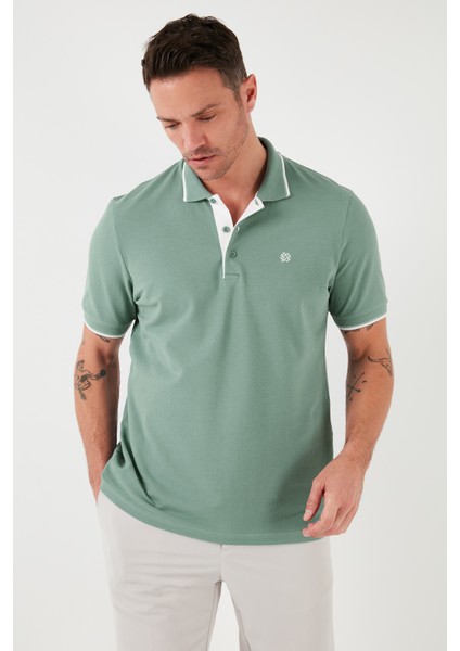 % 100 Pamuk Düğmeli Slim Fit Polo Yaka T Shirt Erkek Polo Yaka T Shirt 5902118