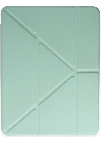 Samsung Galaxy P610 Tab S6 Lite 10.4 Kılıf Kalemlikli Mars Tablet Kılıfı - Açık Yeşil Drstr modelleri
