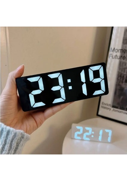 Renkli Sese Duyarlı Dijital Masa Saati, Alarm ve Işık Özellikli modelleri