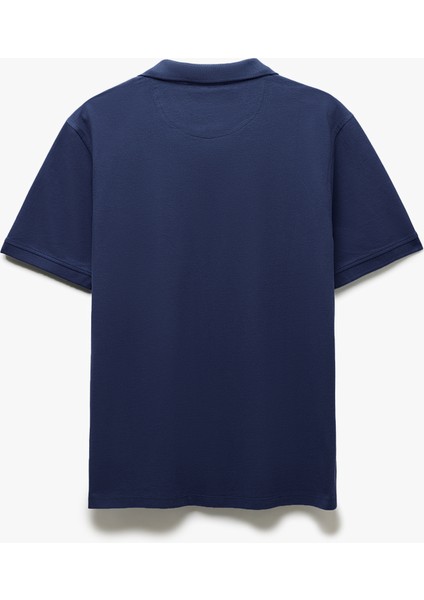 Pamuklu Pike Kumaş Kısa Kollu Regular Fit V Yaka Polo Tişört fırsatları