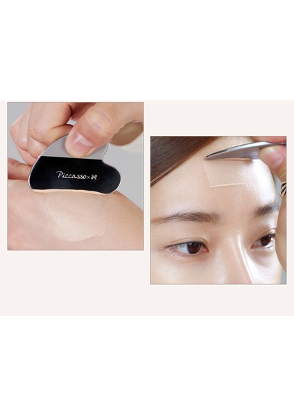 Piccasso Curved Makeup Spatula / Gua Sha Formlu Mini Makyaj Spatulası modelleri