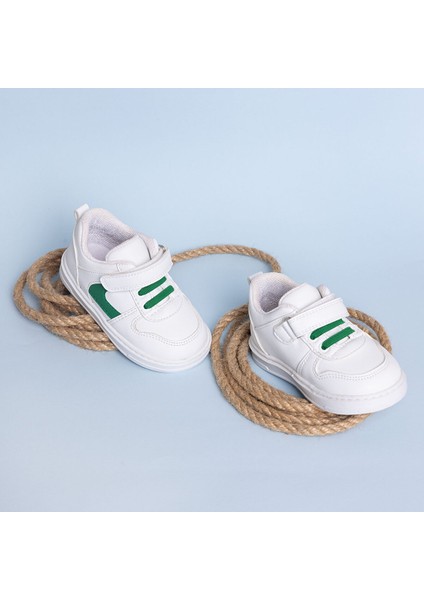 Unisex Bebek Spor Ayakkabı Suni Deri Cırt Cırtlı