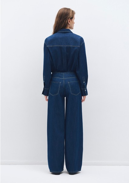Lacivert Denim Pantolon 1010997-85481