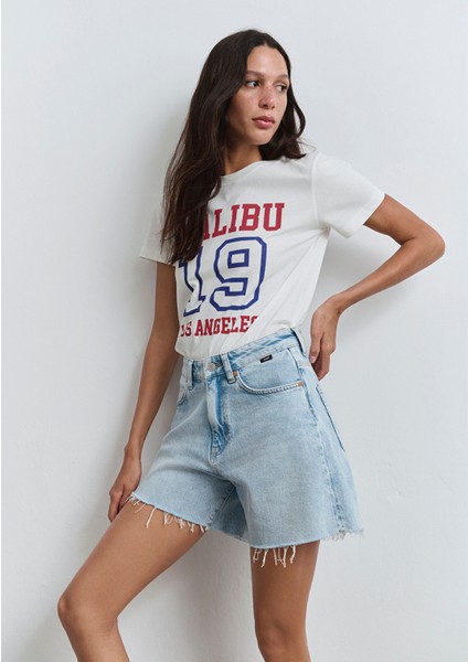 Millie 90LAR Açık Mavi Jean Şort 1458989752