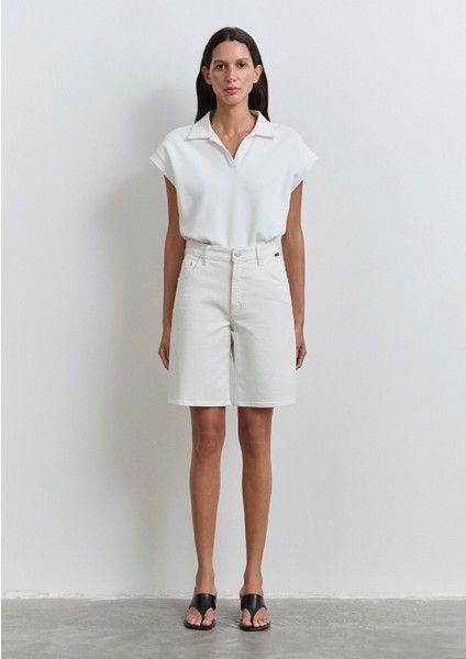 Melinda Real Blue Kırık Beyaz Jean Şort 1410144-89746 modelleri