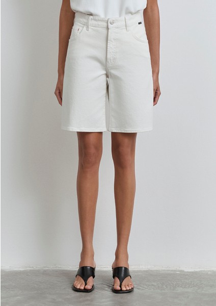 Melinda Real Blue Kırık Beyaz Jean Şort 1410144-89746 fırsatları