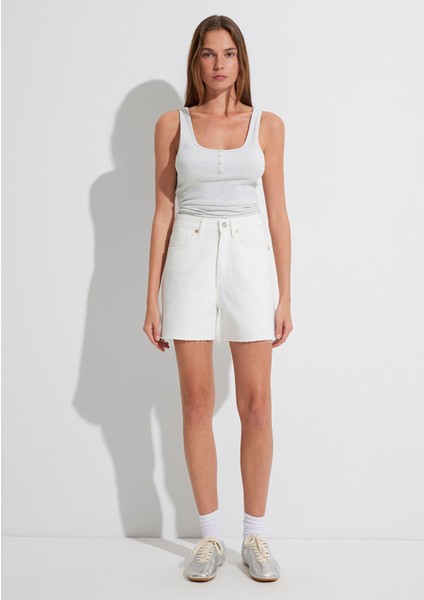 Millie 90LAR Beyaz Jean Şort 1458989753 fiyatları