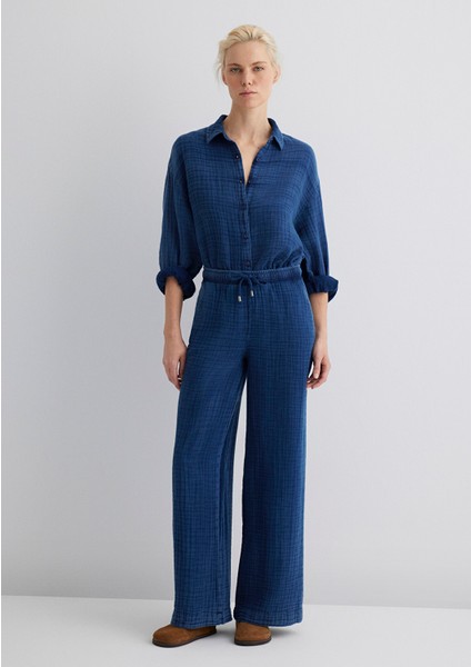 Dokulu Indigo Pantolon 1011019-18790