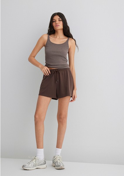 Kahverngi Tencel Tm Modal Şort 1410154-87537