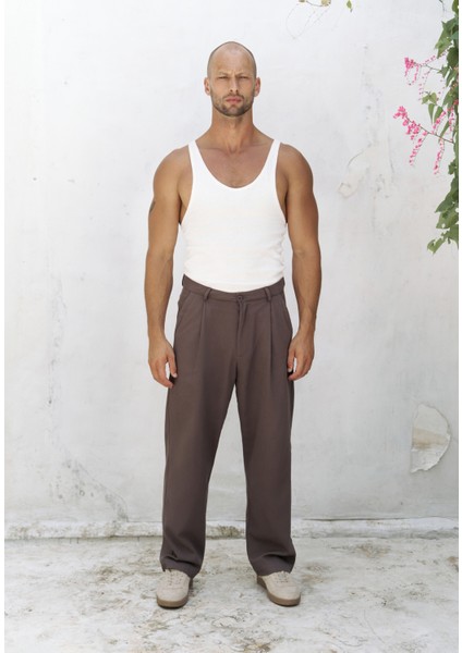 Ayyubay Kahve Pileli Erkek Pantolon fiyatları