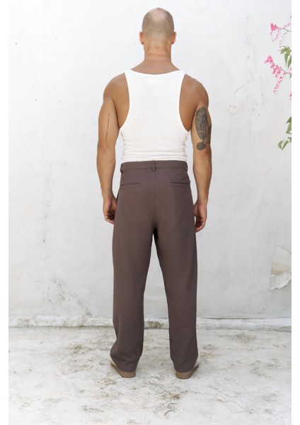 Ayyubay Kahve Pileli Erkek Pantolon fırsatları