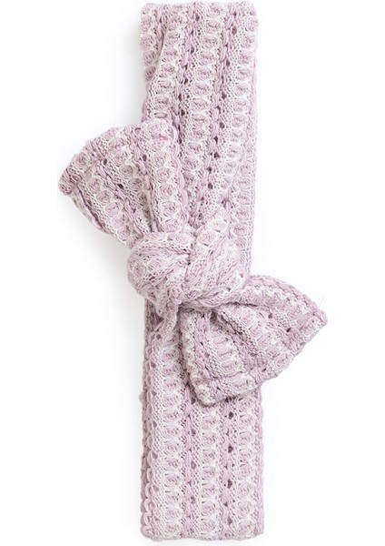 Dokulu Örme Kumaş Bağlamalı Kız Saç Bandı Kız Bebek