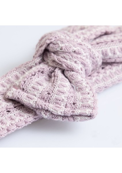 Dokulu Örme Kumaş Bağlamalı Kız Saç Bandı Kız Bebek modelleri