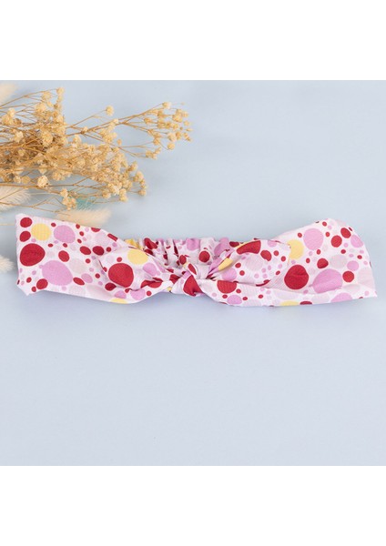 Kız Bebek Tekli Saç Bandı Puantiyeli Fiyonklu Karışık Renkli modelleri